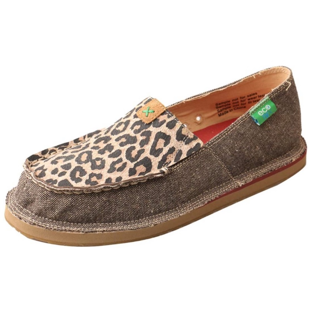 Twisted X leopard slip on shoes